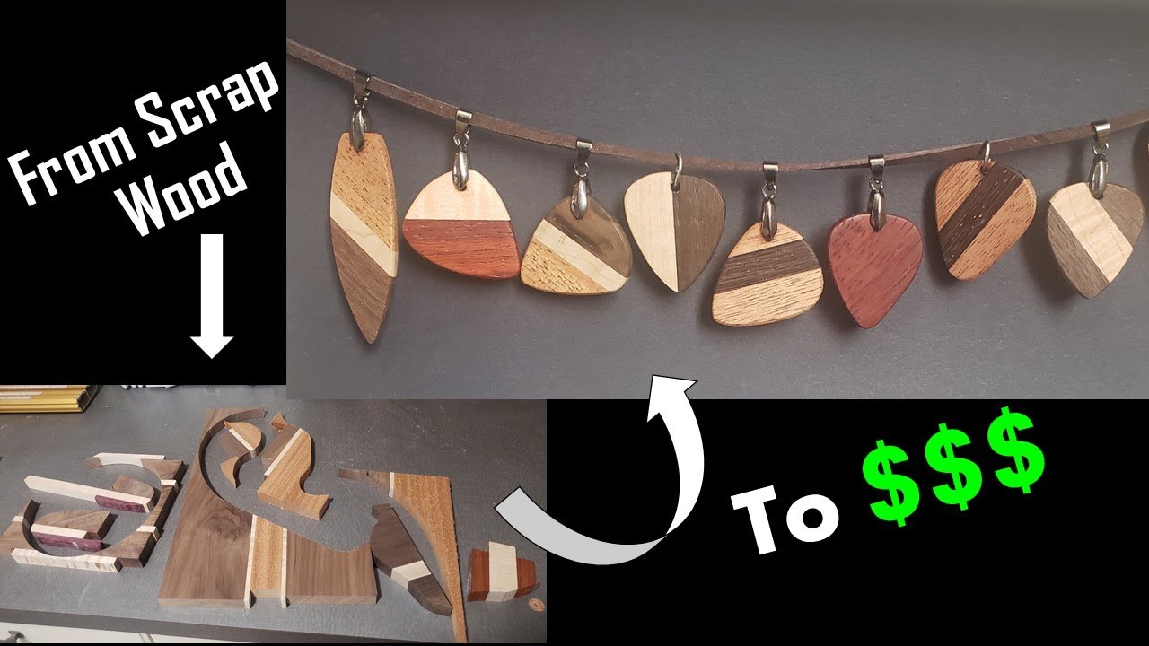 Turn Scrap Wood into Etsy Products! Unique Wooden Jewelry! Pendants and Keychains