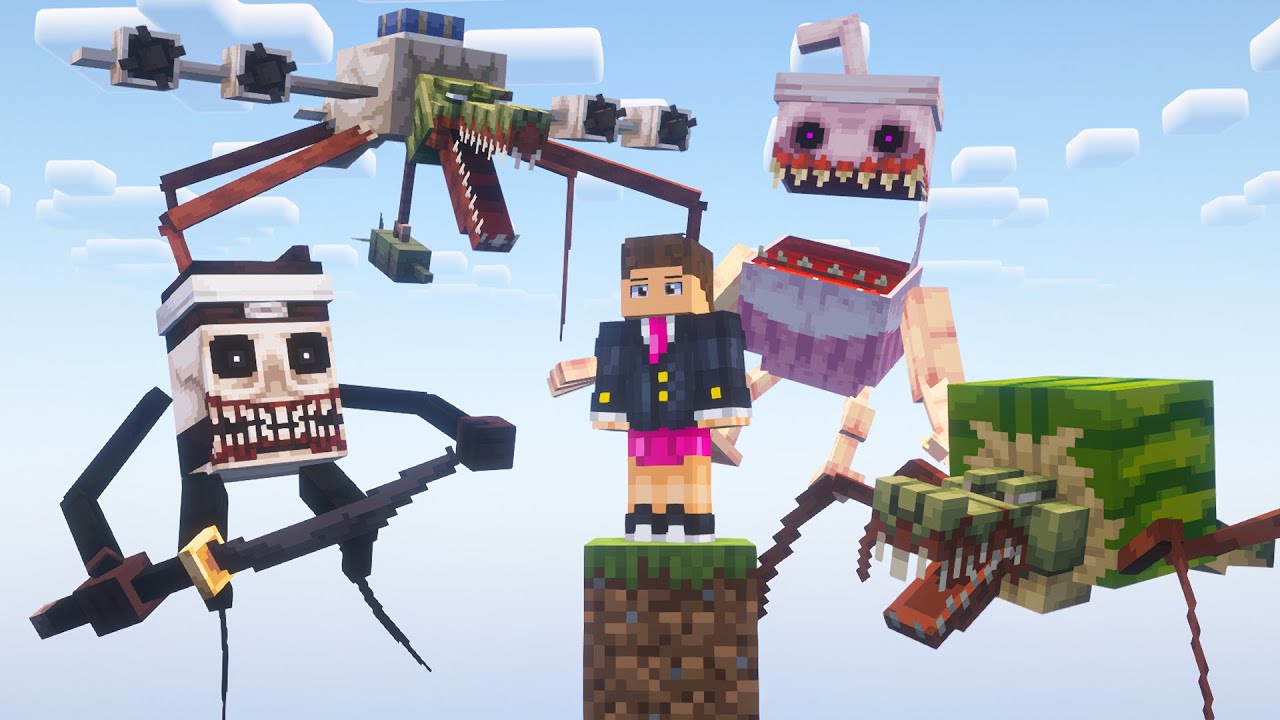 UM BLOCO COM TODOS OS BRAIN ROTS.Exe no MINECRAFT!
