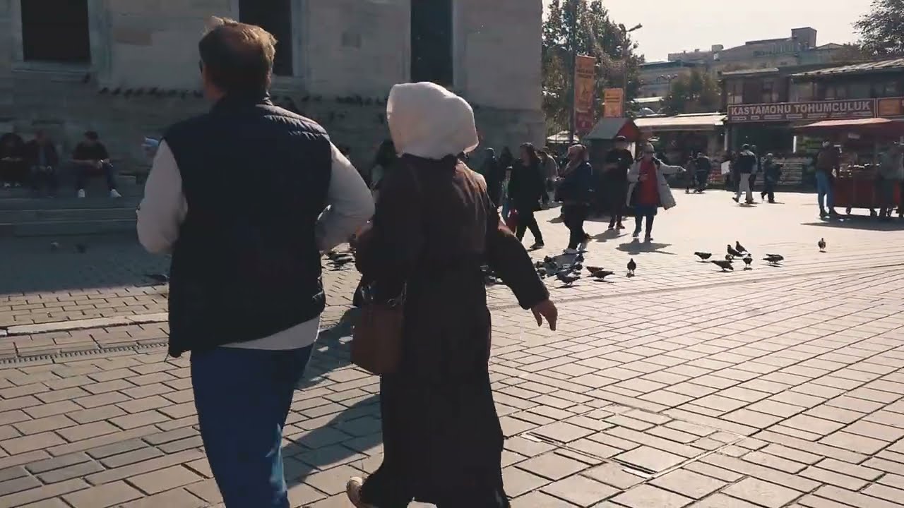 Afternoon prayer Istanbul.