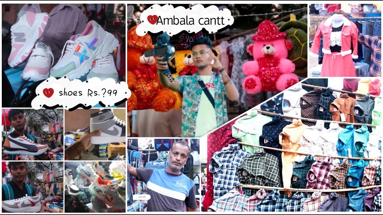 Ambala cantt monday market. ll Sabse saste shoes Ambala)  @YOYOBRO1