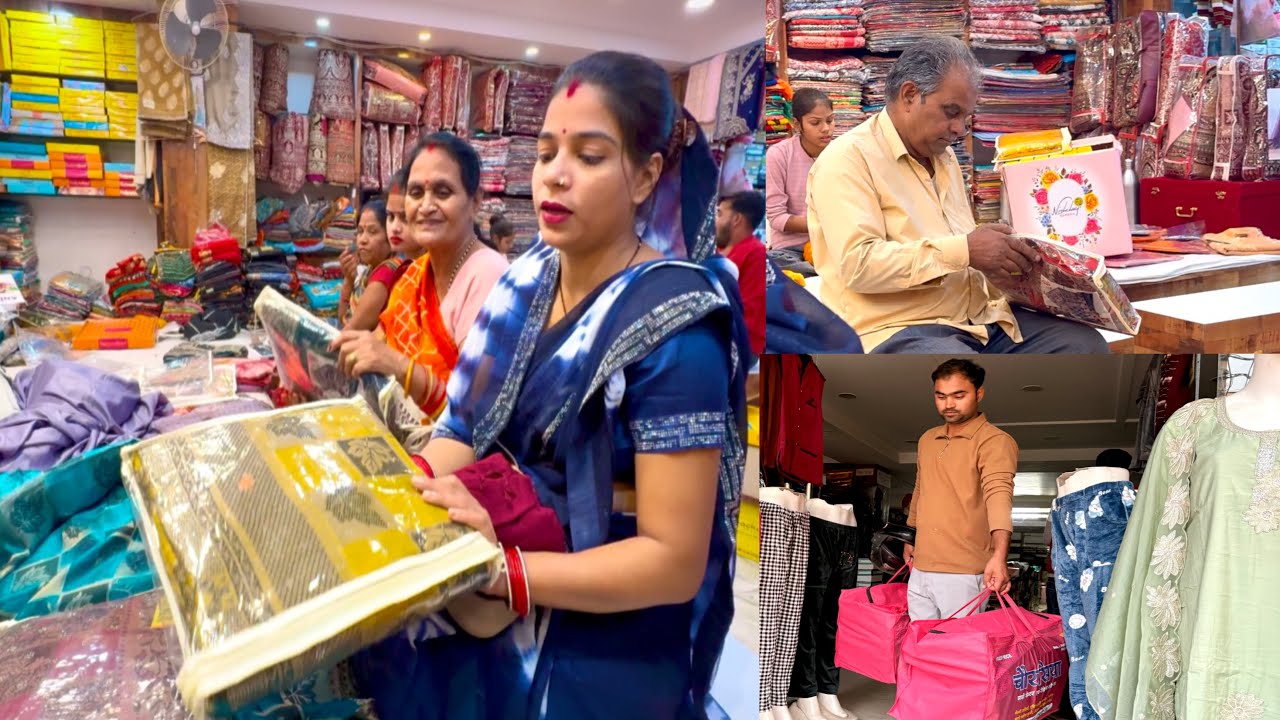 (🛍Shaadi Shopping vlog)फाइनली आज हो गई ननद की शादी की जमकर खरीददारी#tilakceremony#shoopingvlog