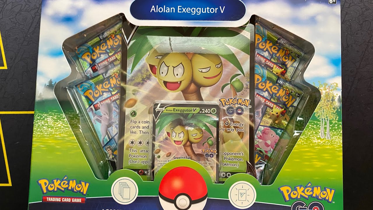 Opening the Pok&eacute;mon Go TCG Alolan Exeggutor V box! Rainbow rare pull!