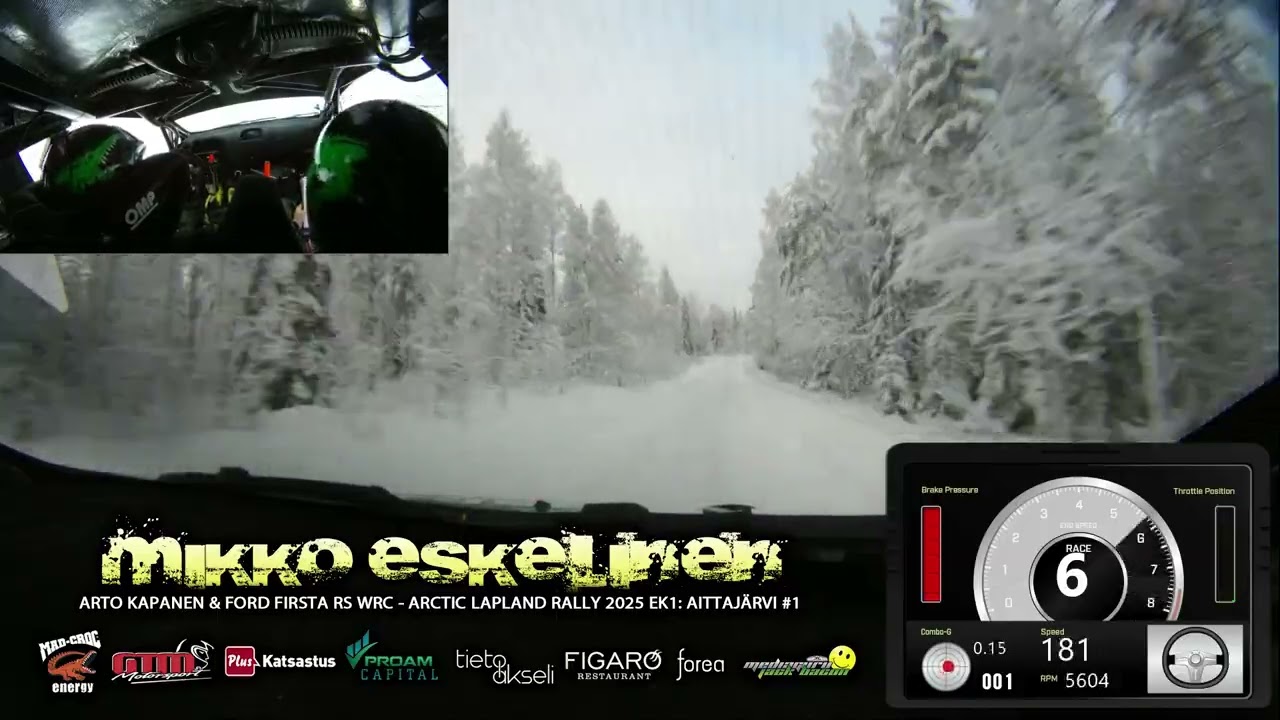 Mikko Eskelinen & Arto Kapanen - Arctic Lapland Rally 2025 SS1: Aittajärvi #1