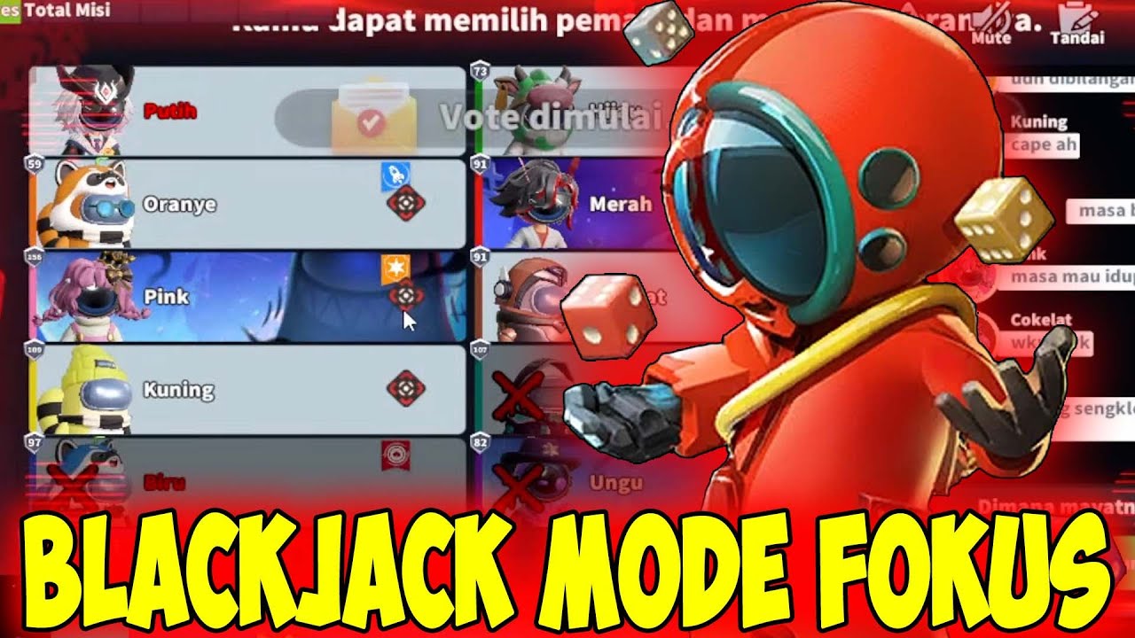 BLACKJACK LAGI FOKUS MODE BUAT NEMBAK DI MEETING !! Super Sus Indonesia