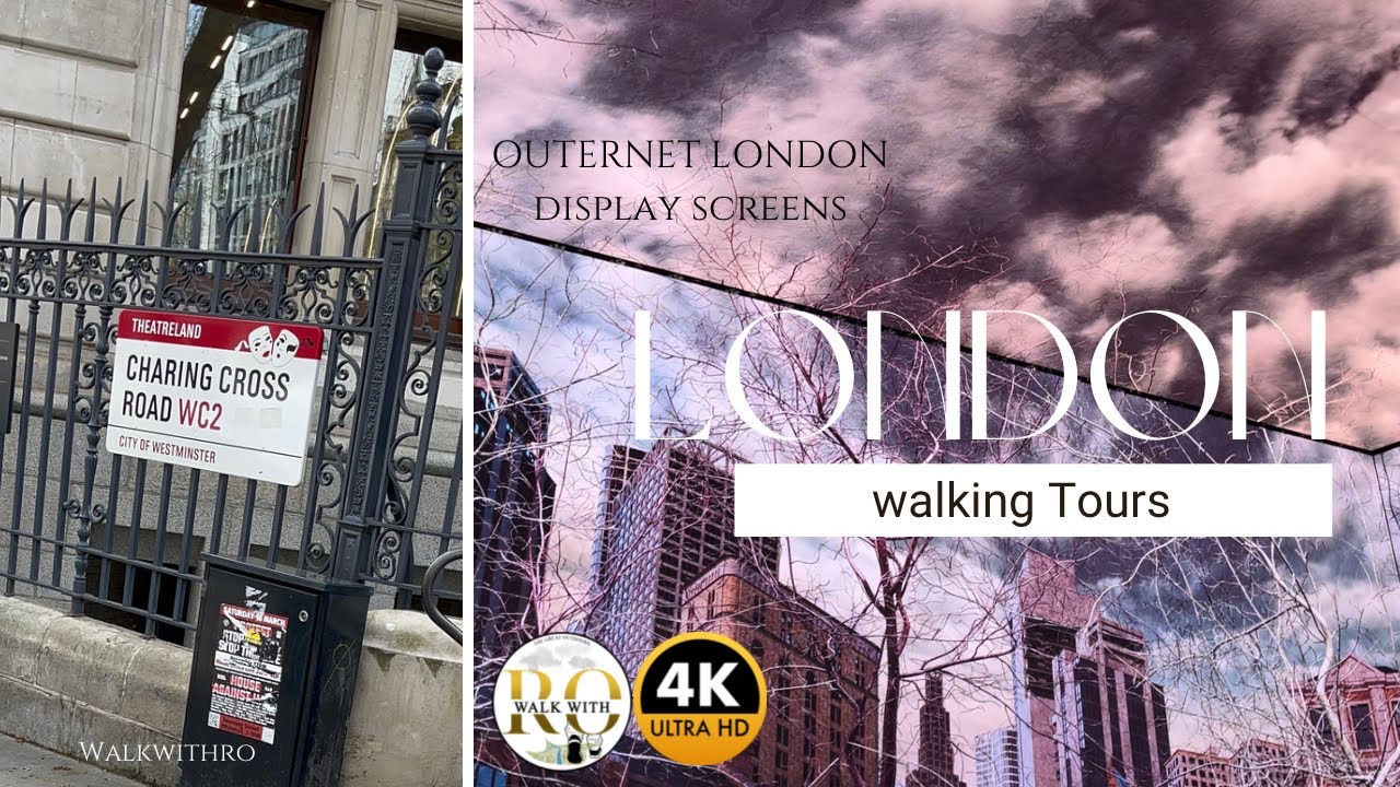 lets walk: TOTTENHAM COURT ROAD TO TRAFALGAR SQUARE (via CHARRING CROSS ROAD) #walkwithro