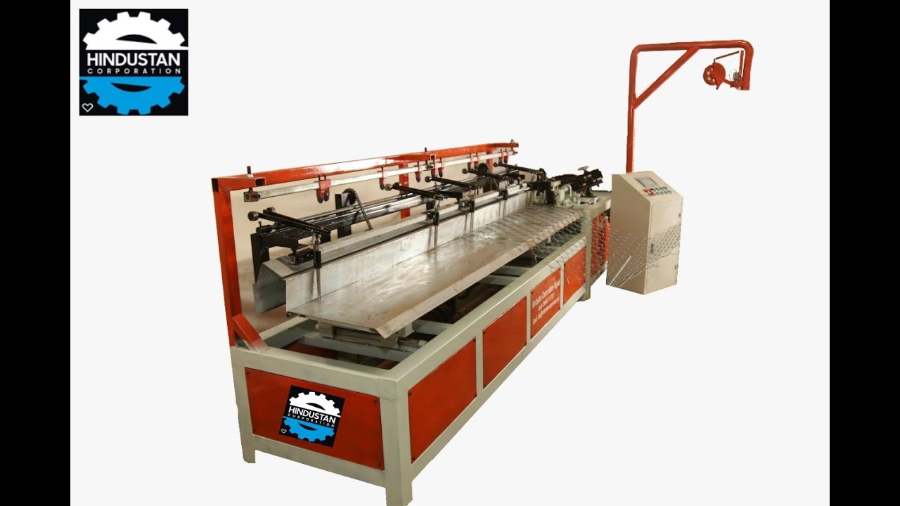 Semiautomatic Chain Link fence machine.