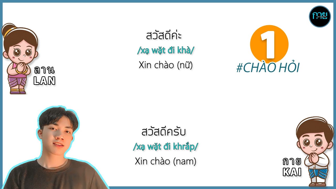 Luyện Nghe và Giao Tiếp Tiếng Thái SIÊU TỐC : VIDEO #1 | CHÀO HỎI | Học Tiếng Thái