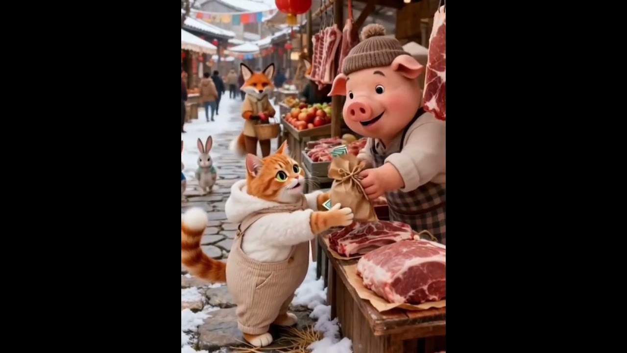 Orange Cat Chef Cooks Delicious Meat | Funny Cooking Cat Moments