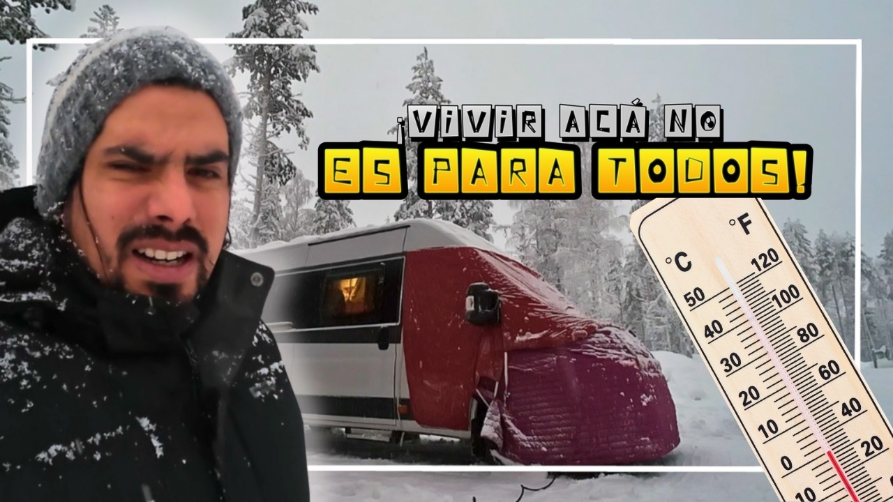 Atrapados en una CASA RODANTE bajo 1 METRO de NIEVE: Así fue nuestra PEOR NOCHE en Laponia 🥶