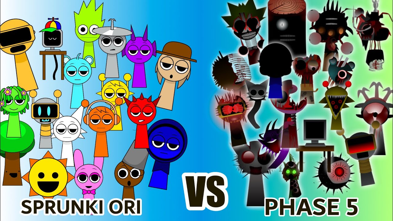 Sprunki Phase 5 vs Sprunki Normal part 1 (battle arena)