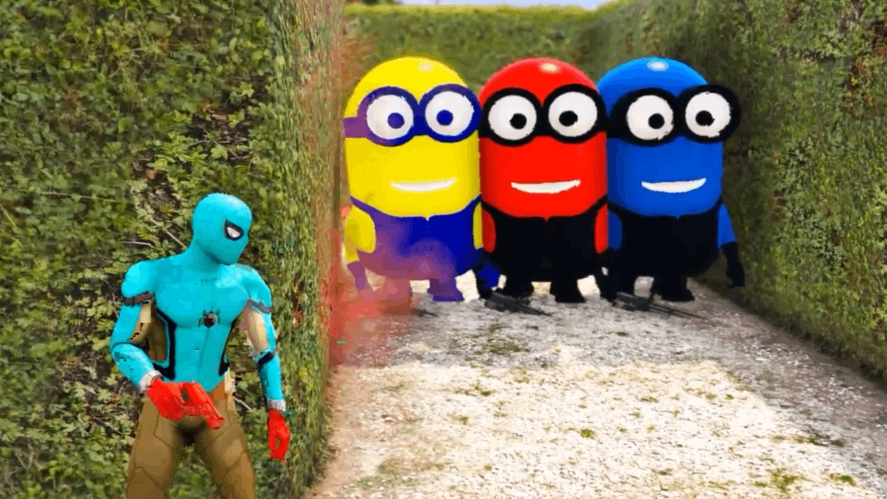 GTA 5 Funny Ragdoll Spiderman vs Blue Minion Epic Episode #0