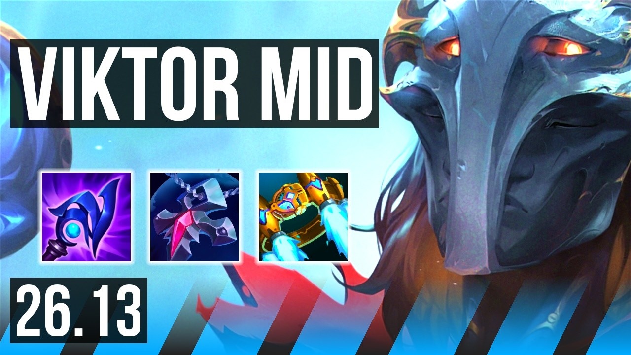 VIKTOR vs AKALI (MID) | 50K damage | KR Master | 26.13