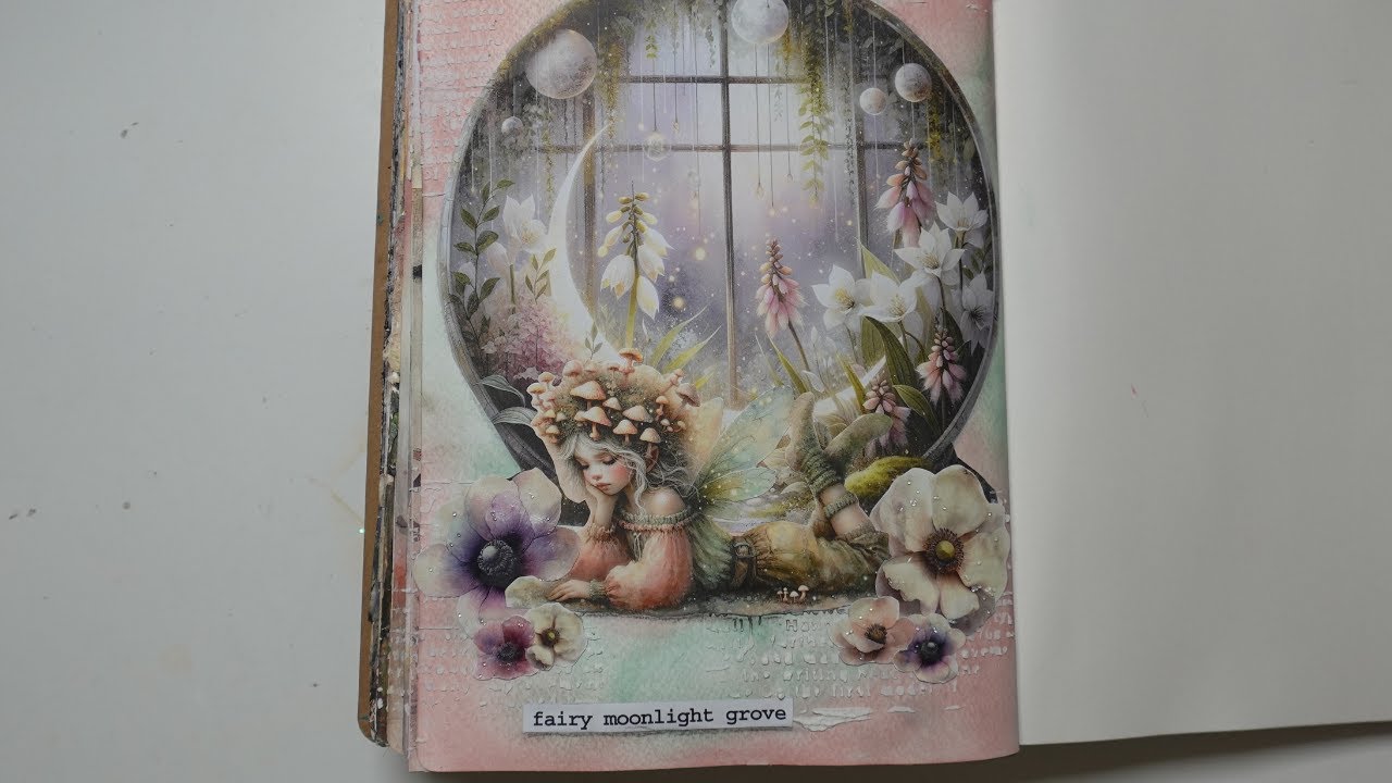Art Journaling,  Magische Waldgeschichte von 