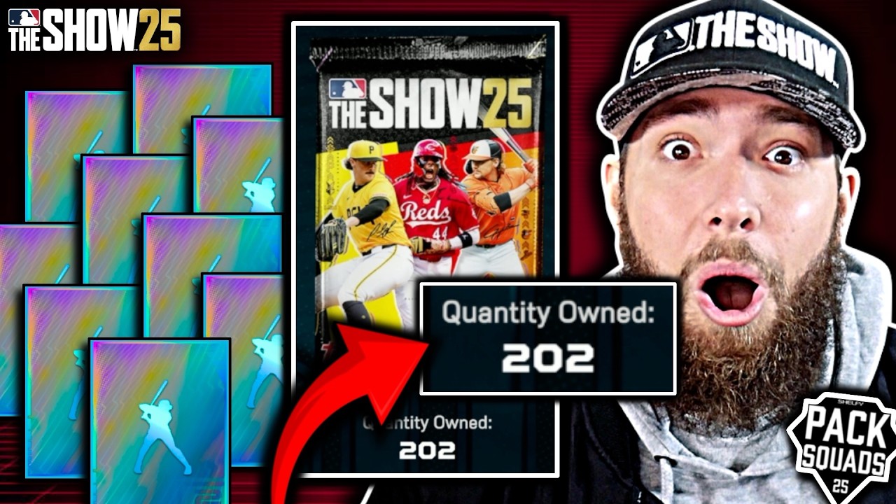 I Got SO MANY Diamonds From 200+ Packs! Pack Squads #13 MLB The Show 25