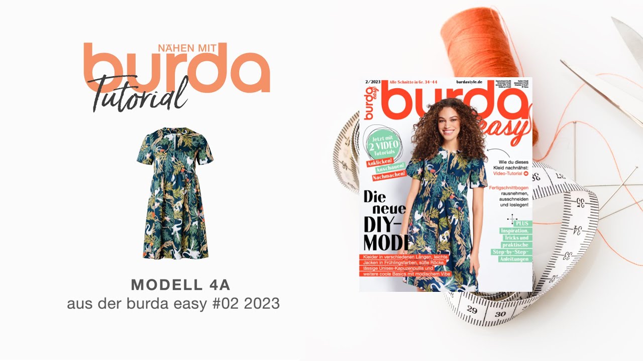 [Nähanleitung] Nähen mit burda – T-Shirt Kleid 4A | burda easy #2/23 (5829)