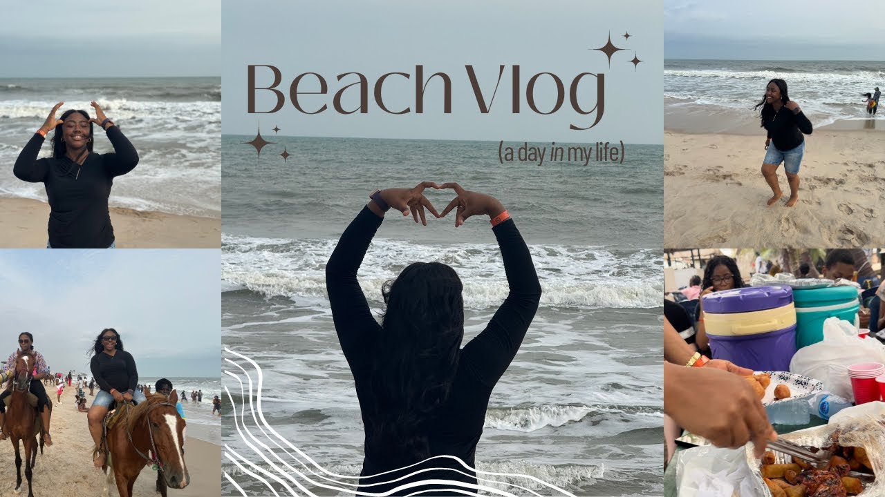 VLOG: Beach Day | GRWM, Horse riding, Food and more….| Amaracheee💜💜💜