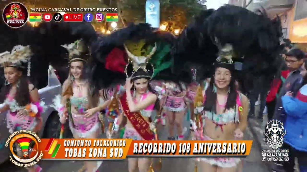 CONJUNTO FOLKLORICO TOBAS ZONA SUD - GRAN RECORRIDO, CONMEMORANDO SUS 108 ANIVERSARIO