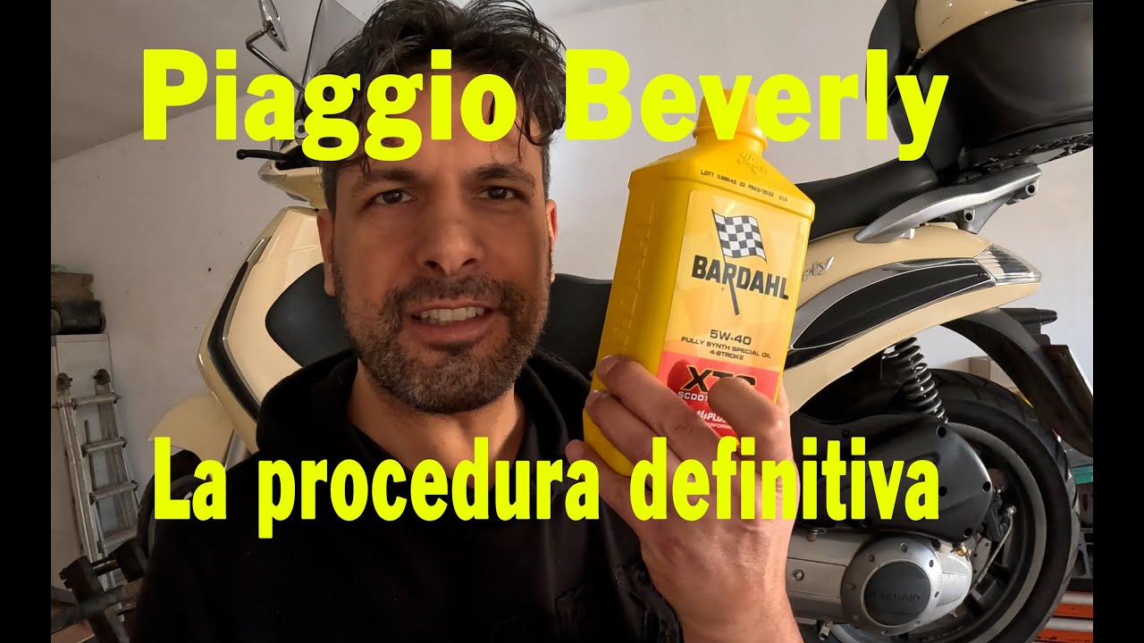 Come cambiare l'olio al Piaggio Beverly