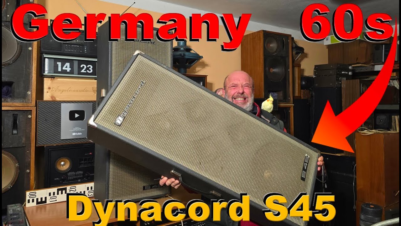 Тест звучания винтажных профессиональных колонок Dynacord S45 1960-х годов
