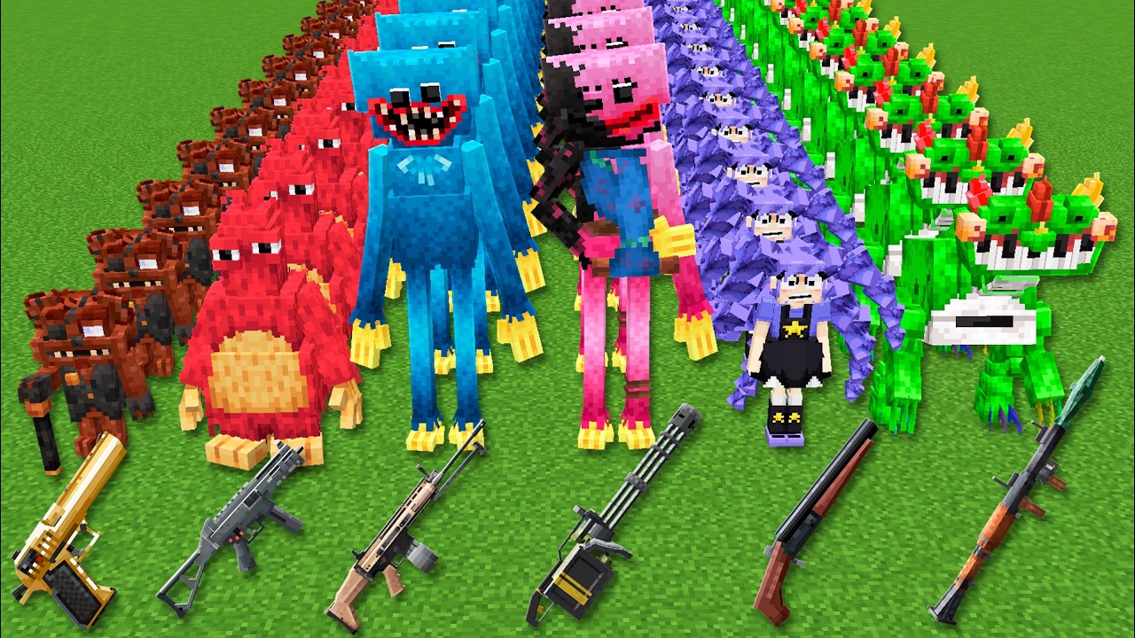 What TaCZ Gun is Stronger against all Poppy Playtime Creatures in Minecraft ?