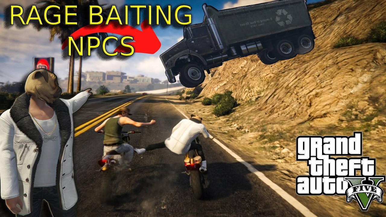 GTA 5 NPC RAGE-BAIT Compilation | Funny Moments & Crashes