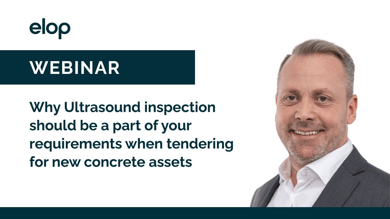Webinar on ultrasound inspections in tendering documents for new concrete assets