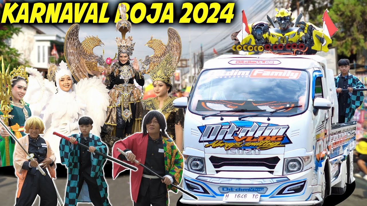 KARNAVAL BOJA 2024!! DITDIM DAN AYAH COSPLAY DEMOND SLIYER, FULL MERIAH..