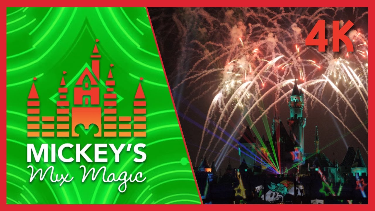 MICKEY'S MIX MAGIC FIREWORK SHOW 4K (CASTLE VIEW)