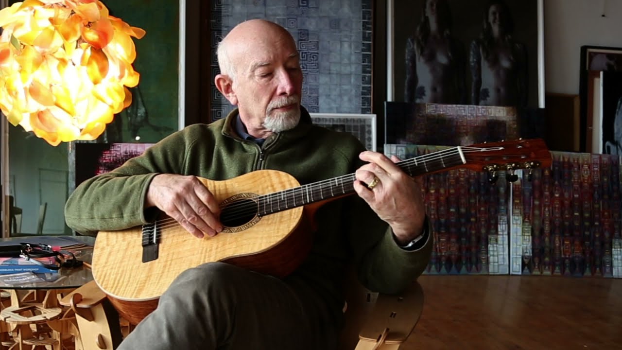 CG 19 by Mike Lyon - bubinga and curly cedar with falcate bracing   blackbird and mike song