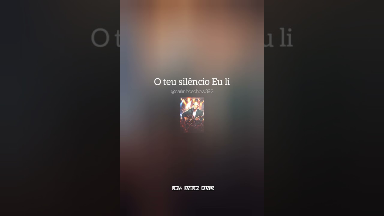 O teu silêncio eu Li