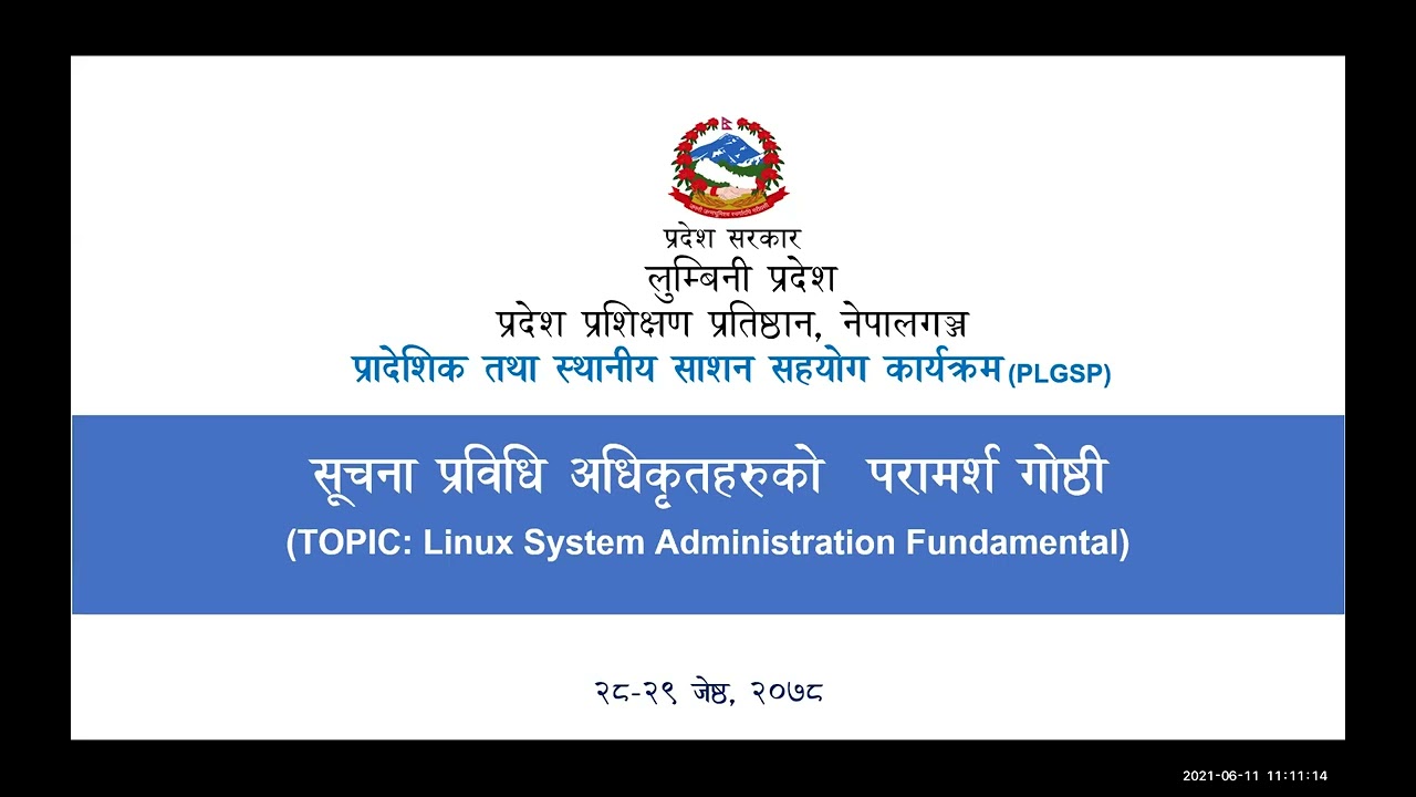 Linux System Administration Fundamental  | Consultative Workshop for ITOs | Zoom Workshop | Part 1