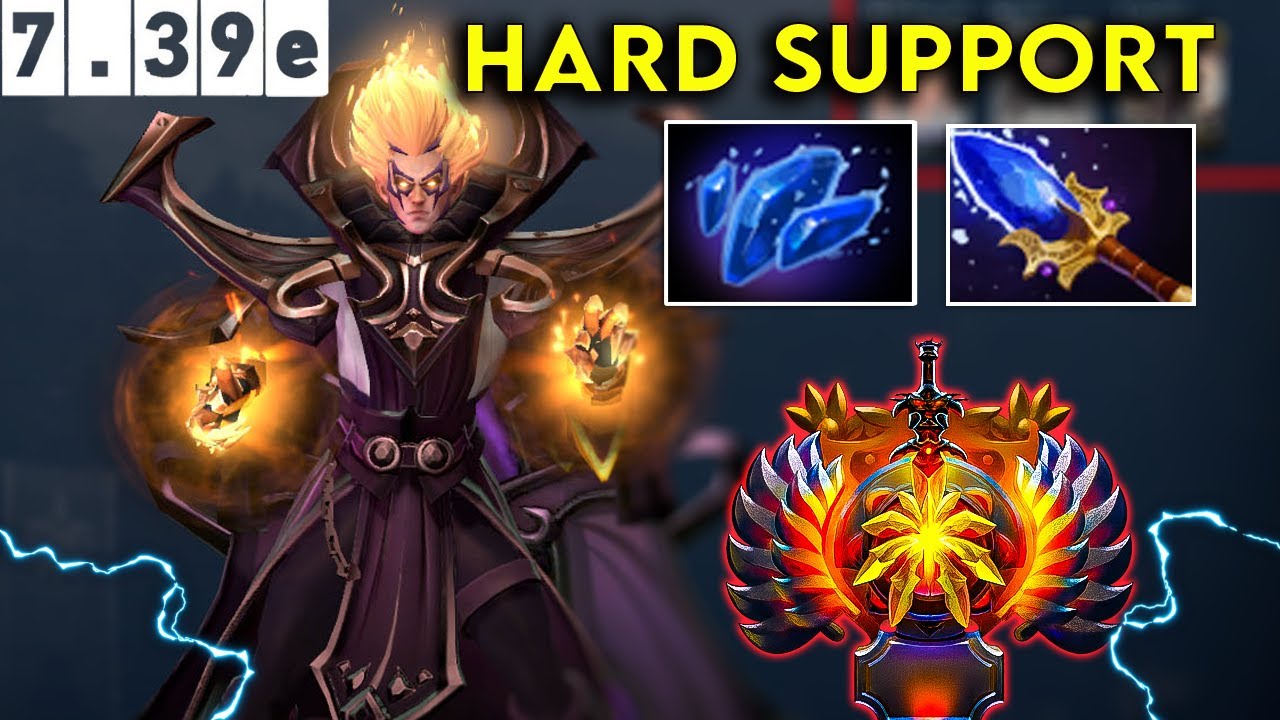 Invoker Immortal Hard Support - Dota 2 Patch 7.39e Pro Pub Gameplay