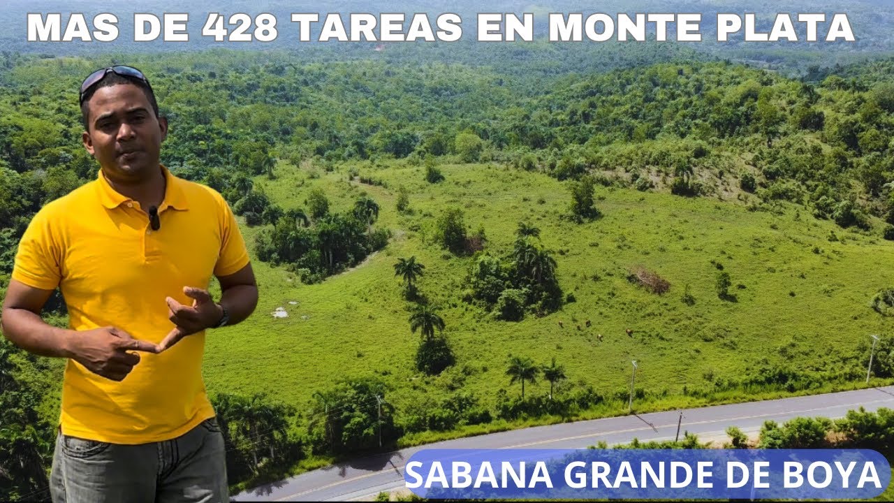 Terreno de más 428 tareas en Monte Plata - República Dominicana..