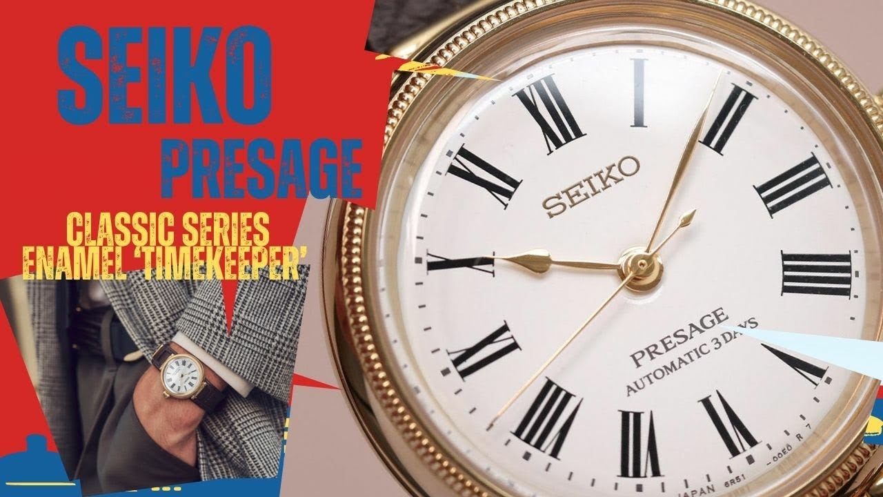 New Release Seiko Presage Classic Series Enamel ‘Timekeeper’