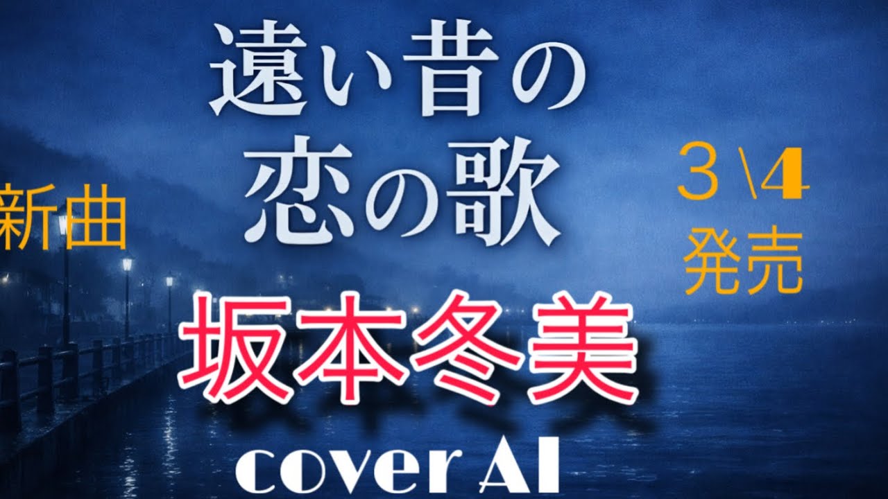 坂本冬美【発売前の新曲】「遠い昔の恋の歌」COVER AI　【AI演歌】