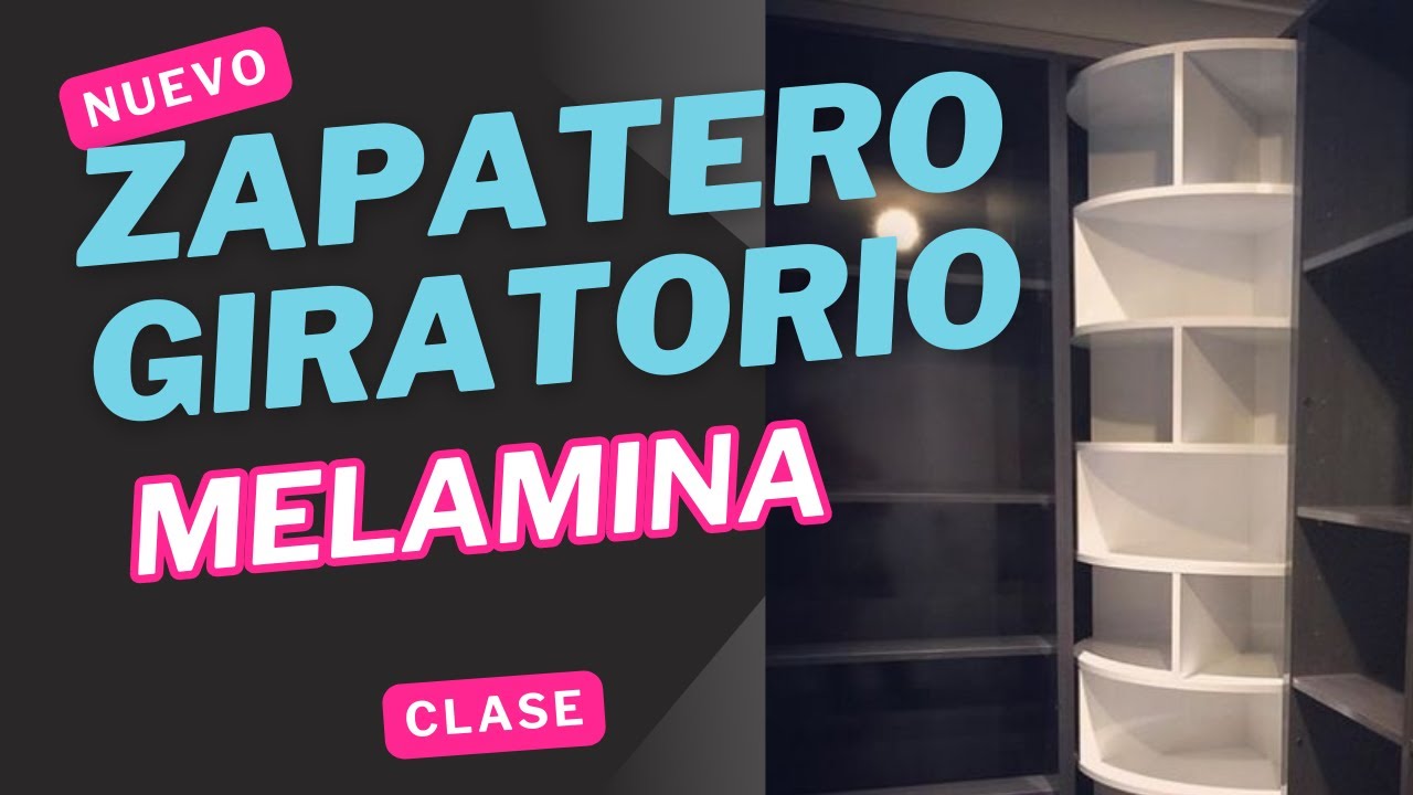 Diseño ingenioso! Cómo hacer una zapatera giratoria DIY con medidas precisas y detalles