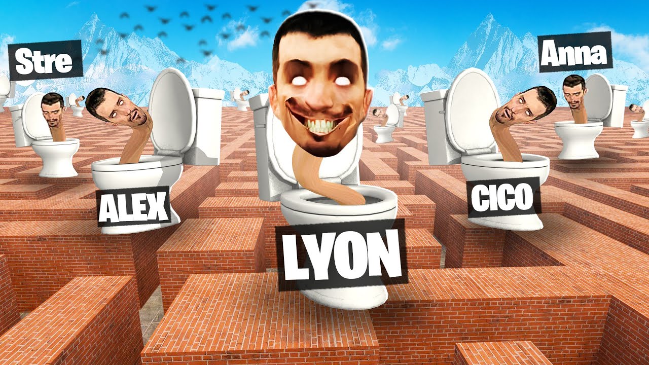 SKIBIDI TOILET SPAVENTANO I MIEI AMICI NEL LABIRINTO GIGANTE SU GMOD!