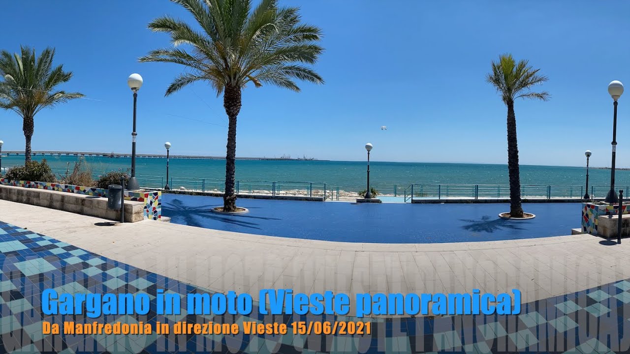 Gargano in moto. Strada panoramica per Vieste. BMW R1200RT