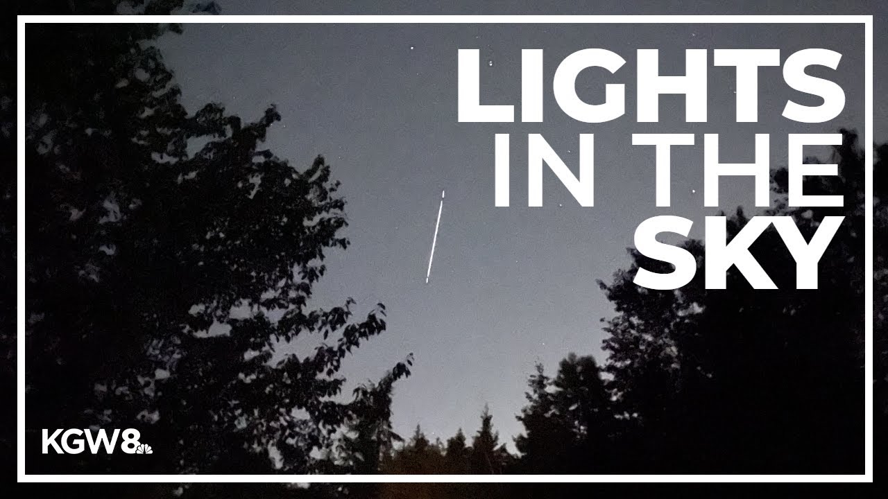 Did you see strange lights in the night sky? Here’s what that was
