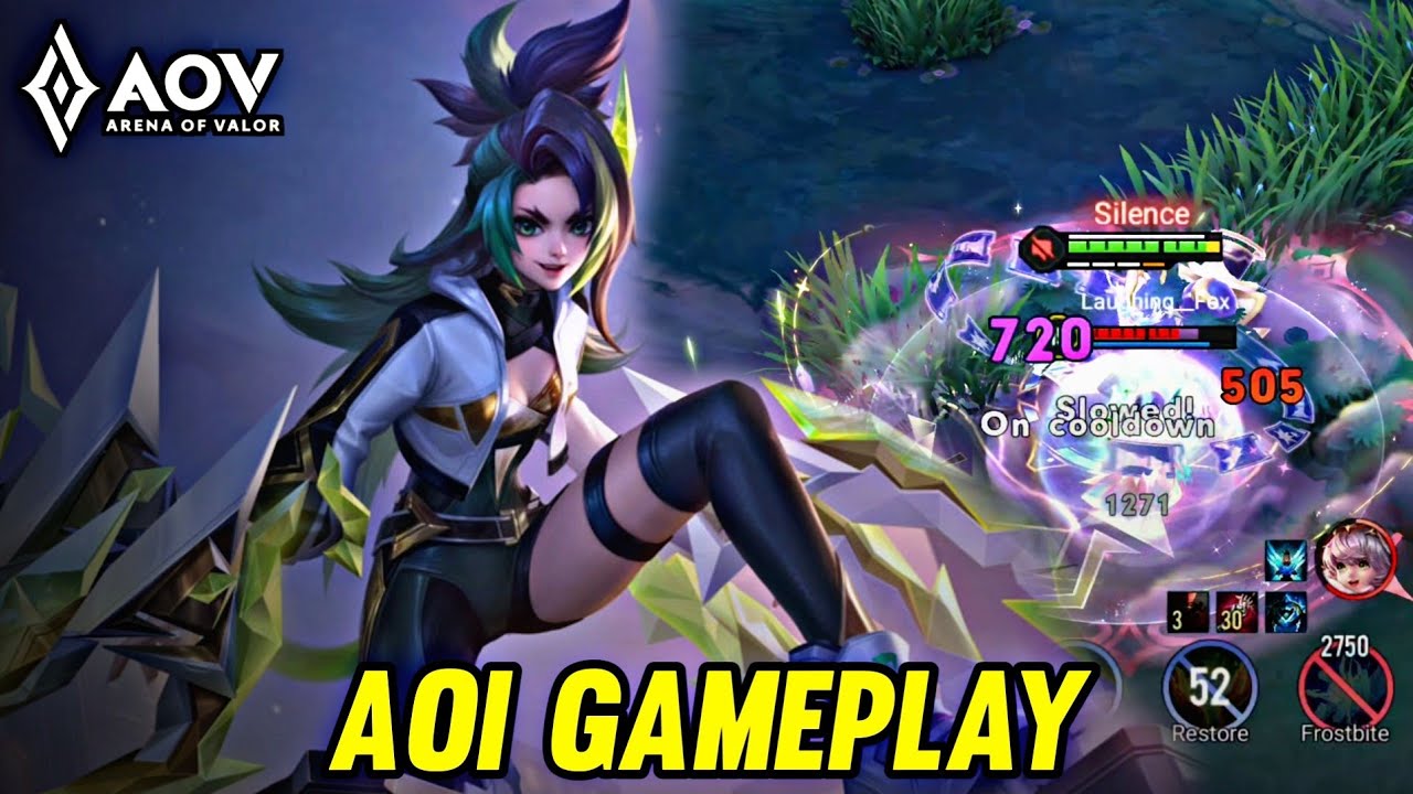 AOV : AOI GAMEPLAY | BURST DAMAGE - ARENA OF VALOR LIENQUANMOBILE ROV