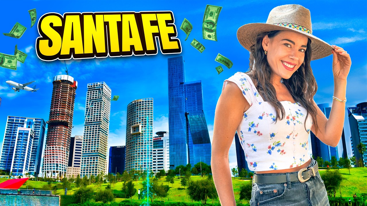 ¿CÓMO viven los MILLONARIOS? 😱 Santa Fe en CDMX *4K