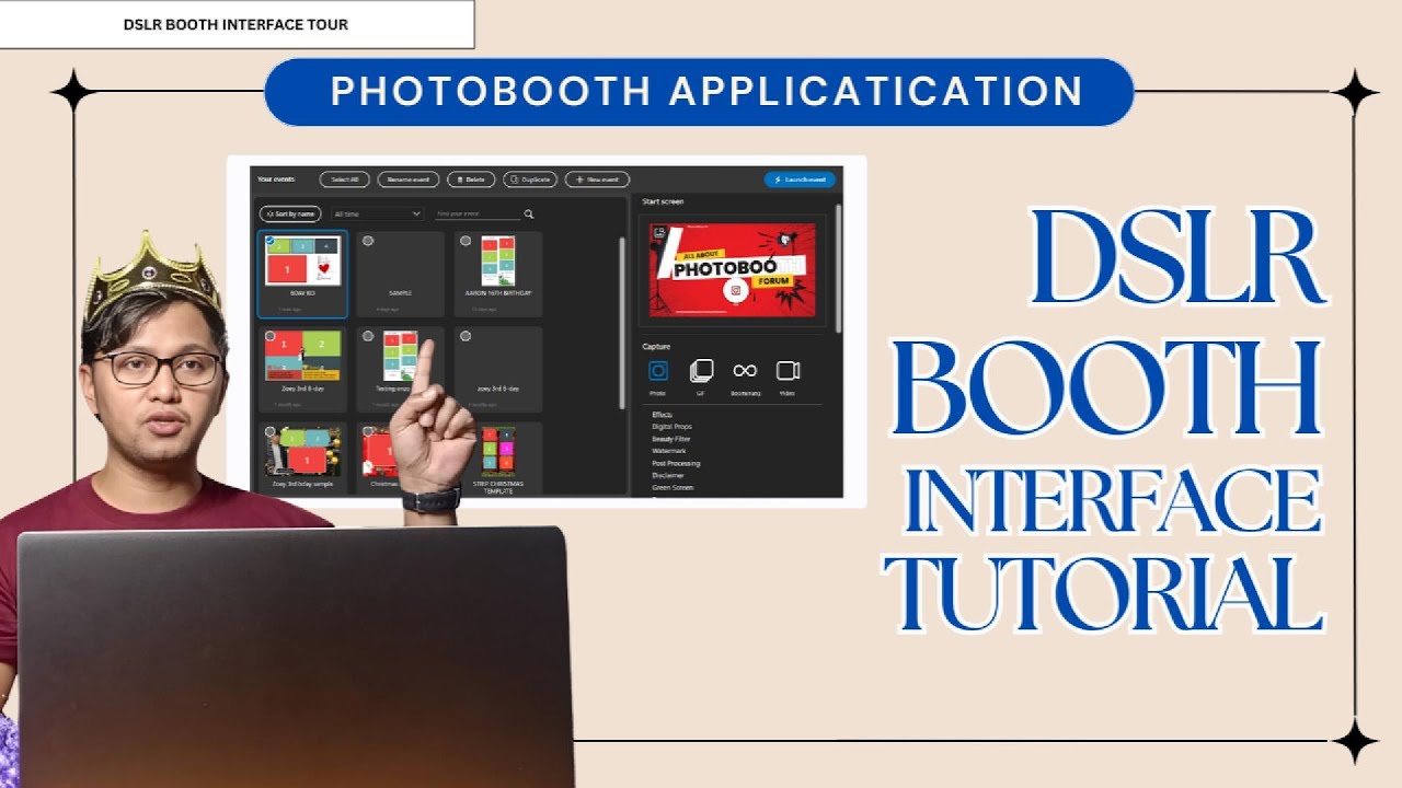 DSLR BOOTH INTERFACE TOUR