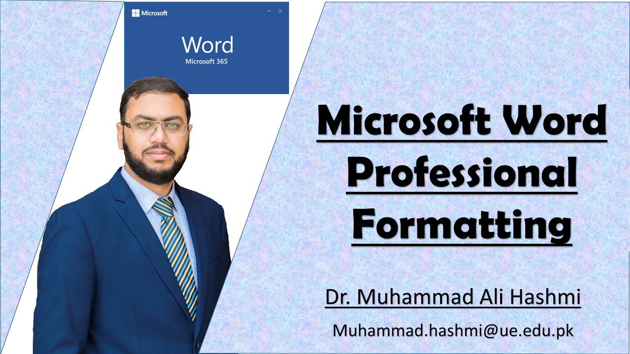 Learn MS Word | Professional Formatting of Assignment or Thesis (Urdu Language) | Dr M A Hashmi