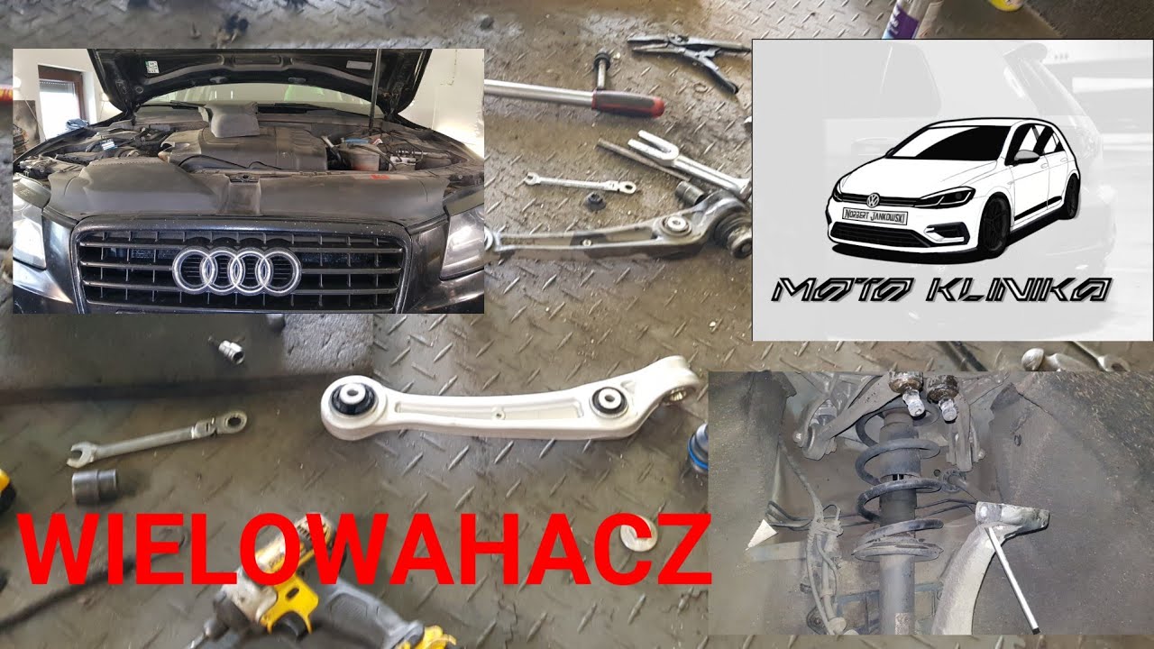 Audi A4 wymiana wahaczy, łączników, końcówek Krok po Kroku