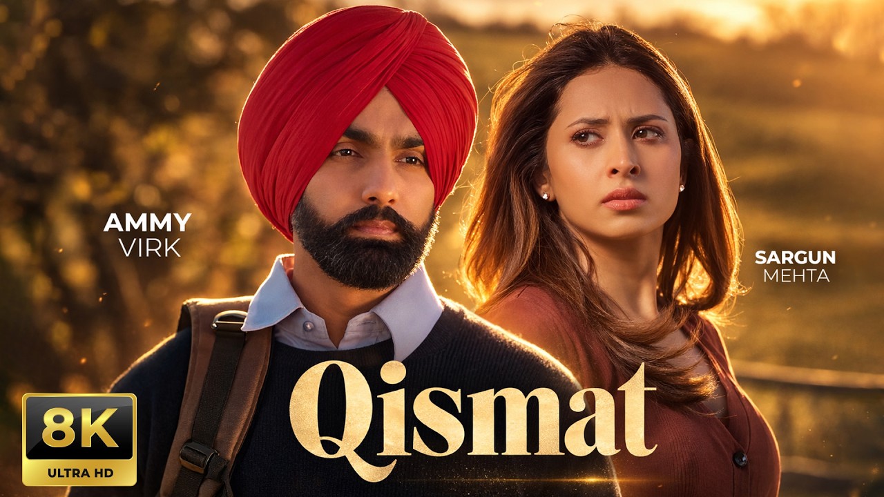 Qismat (8K Video) | Ammy Virk | Sargun Mehta | Jaani | B Praak | Latest Punjabi Songs 2026