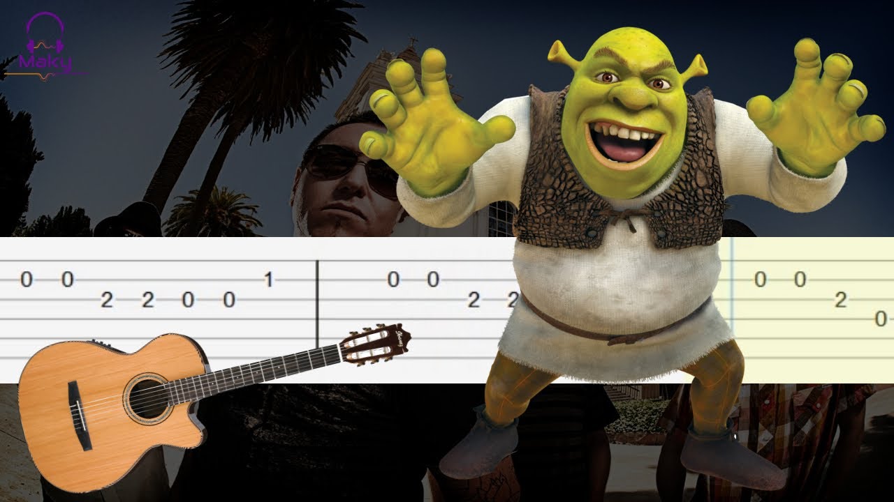 Shrek guitar theme - All Star by Smash Mouth [Guitar Tabs]