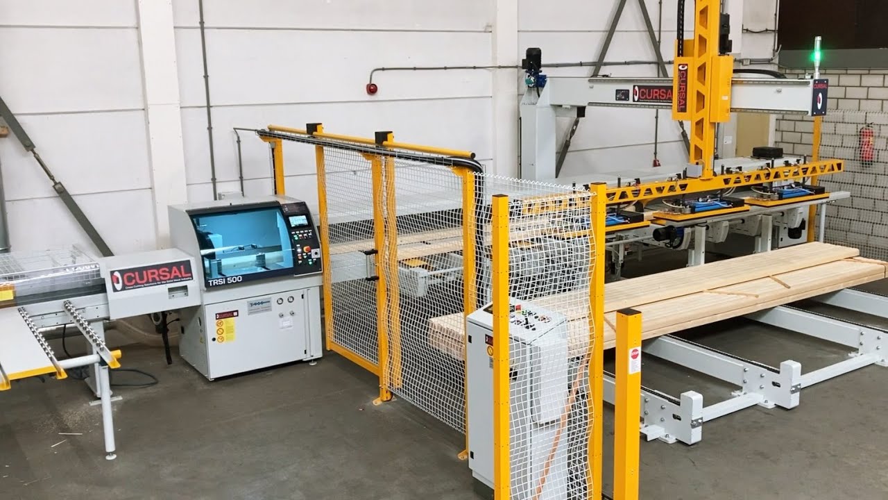 Cursal TRSI 500 automatische afkortzaag met vacuümlader