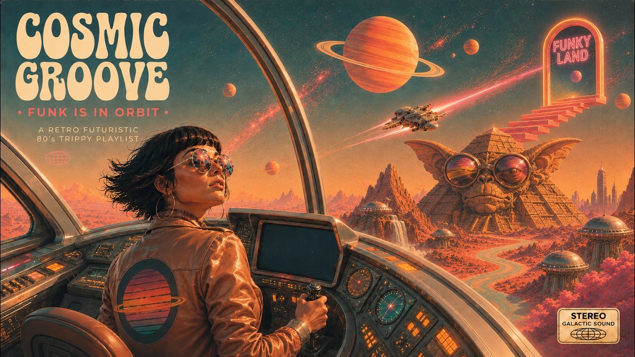 Interstellar Psychedelic Funk Voyage | Cosmic Groovy Retro-Futuristic Trip