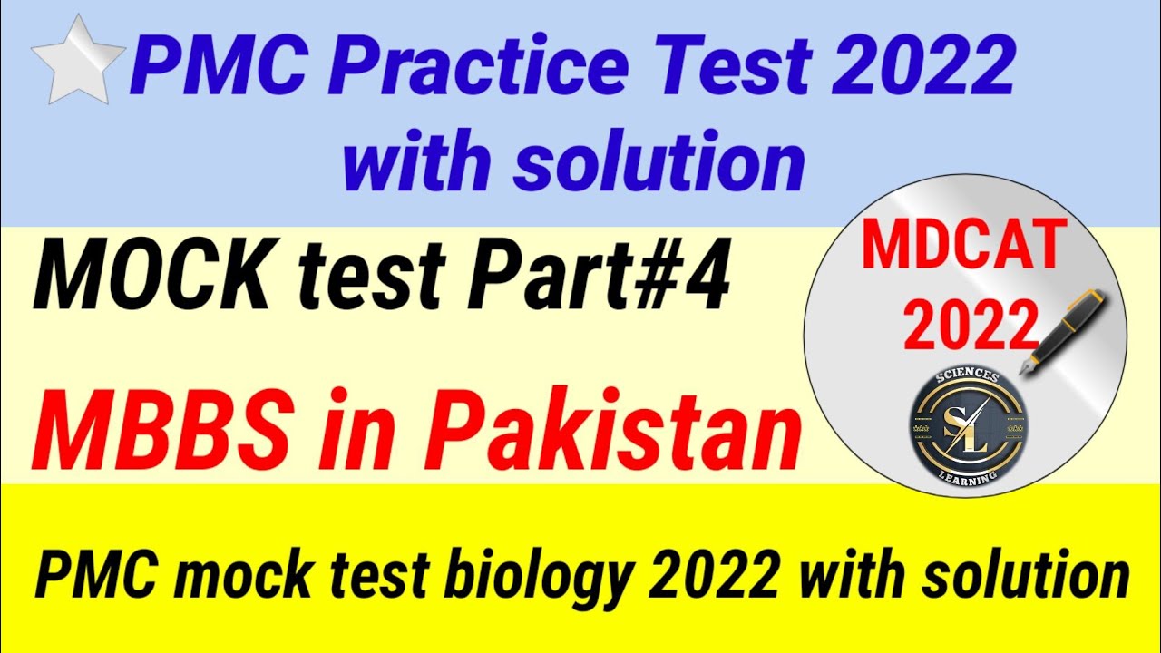 PMC 2022 practice test with solution/pmc 2022 practice test/ pmc2022 mock test/MDCAT2022 preparation