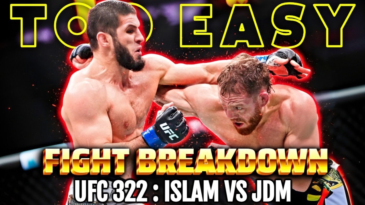 Islam Makhachev Crushes JDM at UFC 322 Was the Win Too Easy Real Tactical Breakdown